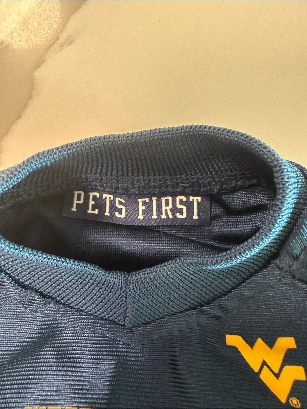 Pets First Dog Puppy West Virginia University Mountaineers WVU Jersey Sz Sm